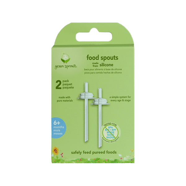  Green Sprouts Feeding Spoons 6-12 Months Aqua 2 Pack
