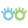 Two Cooling Everyday Teethers - Light blue and light green.