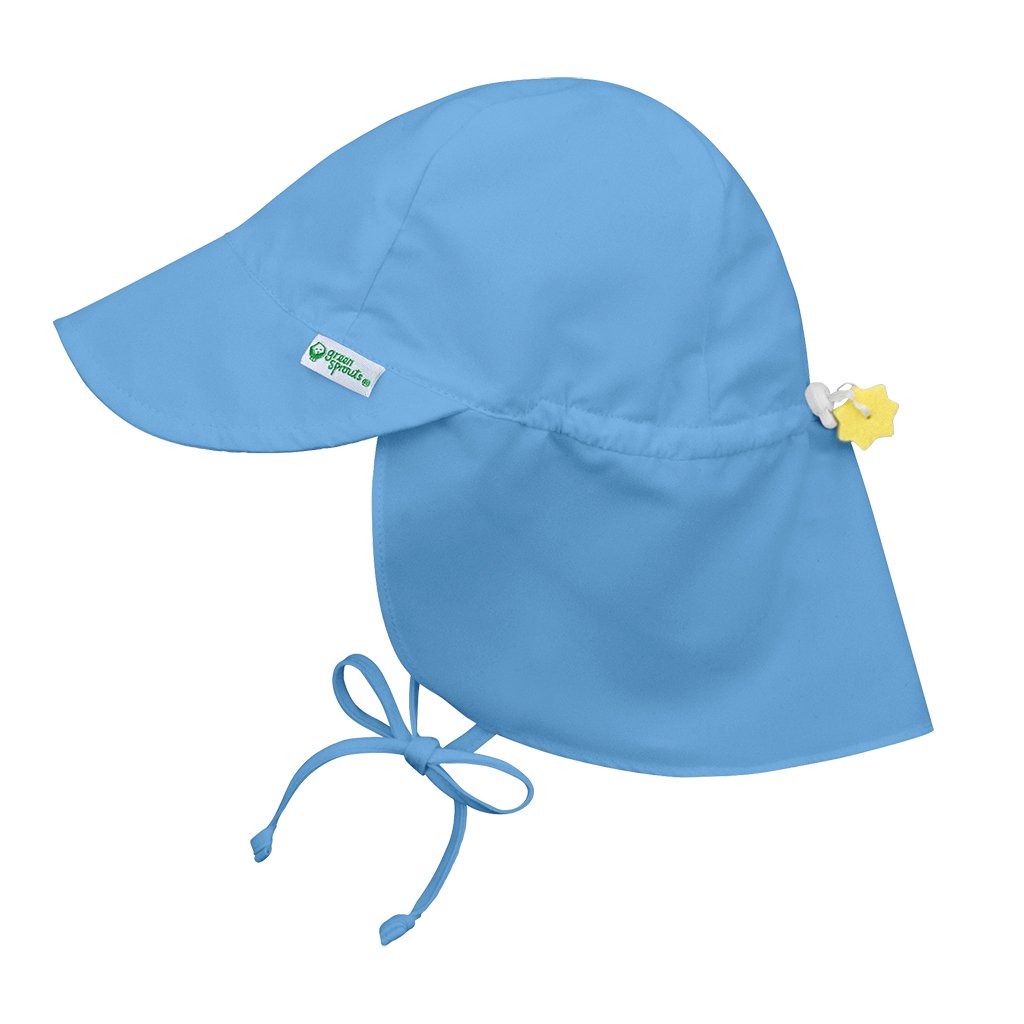 Light Blue Flap Sun Protection Hat